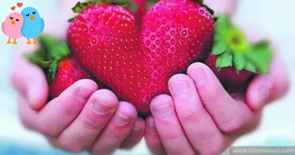 Sharing strawberry love 