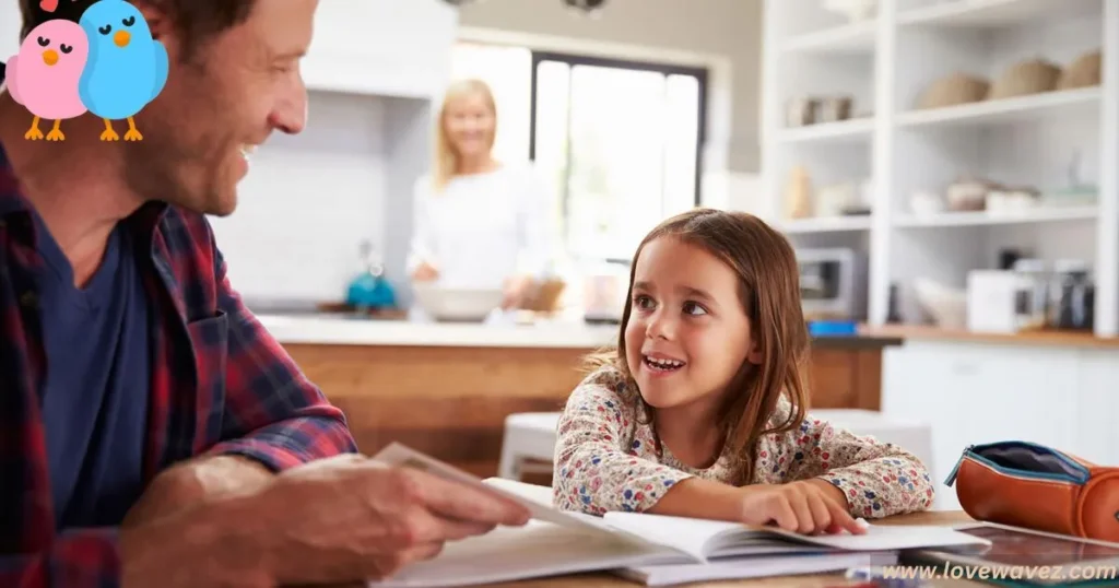 Fathers teach their daughters