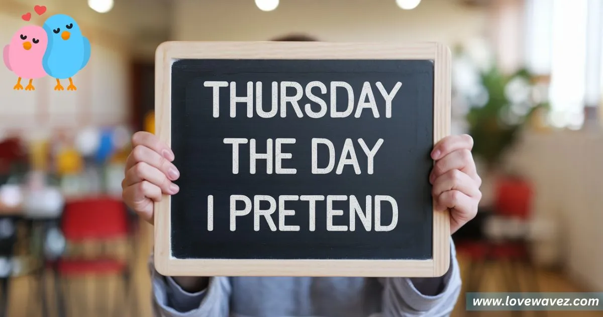 Thursday the day I pretend